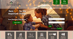 Desktop Screenshot of bankfirstonline.com