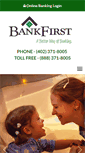 Mobile Screenshot of bankfirstonline.com