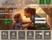 Tablet Screenshot of bankfirstonline.com